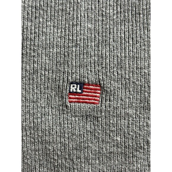 Polo Ralph Lauren Sweaters - Polo Ralph Lauren Polo Jeans Co XL Pullover Sweater Quarter Zip USA Flag Logo